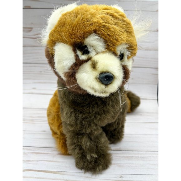 Fiesta 12" Red Panda Striped Tail Realistic Plush Stuffed Animal - Picture 3 of 15